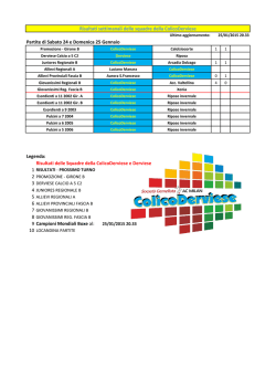 Risultati squadre ColicoDerviese