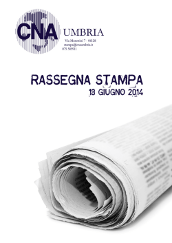 Rassegna stampa 18 giugno 2014