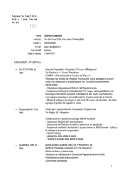 Cv Gabriella Glorioso