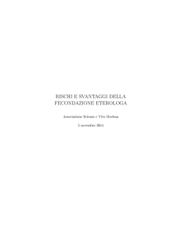 rischi e svantaggi della fecondazione eterologa