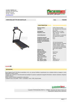 TAPIS ROULANT TFK 550 SLIM Everfit