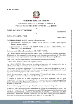 scarica la sentenza - Giurisprudenza delle imprese