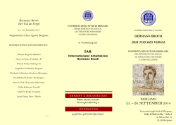 25. – 26. SEPTEMBER 2014 - Università degli studi di Bergamo