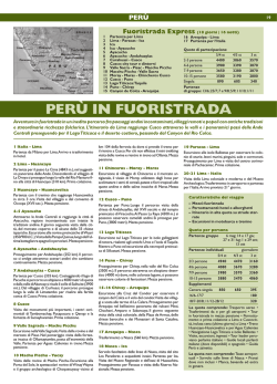 PER&Ugrave; IN FUORISTRADA