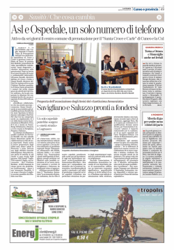 La Stampa Cuneo - anaao assomed piemonte
