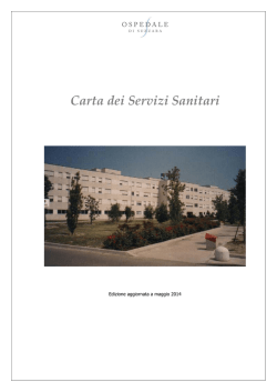 Carta dei Servizi Sanitari