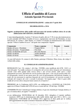 deliberazione del CdA n. 35/2014