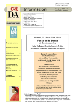 Informazioni 2014 Numero 1
