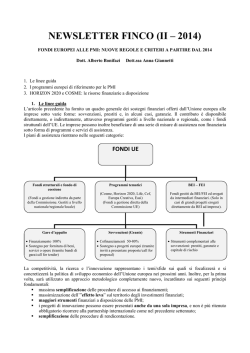 Newsletter di approfondimento n. 2/2014