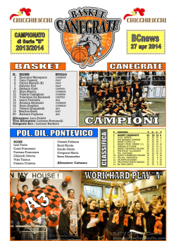 BCnews 27.04.14 - Basket Canegrate