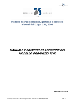 manuale e principi di adozione del modello organizzativo