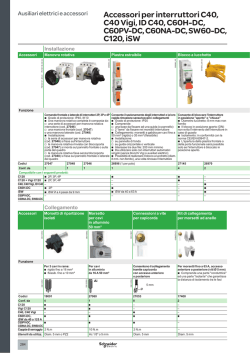 Accessori per interruttori C40, C40 Vigi, ID C40