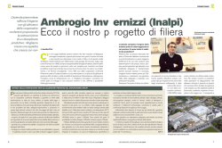 Ambrogio Inv ernizzi (Inalpi) Ecco il nostro p rogetto