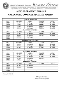 06 - Consigli marzo 15 - IIS "Romolo Zerboni"