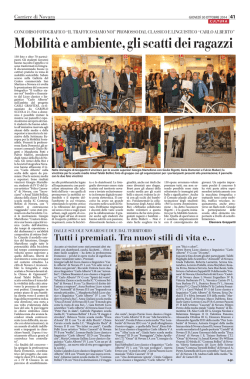 Mobilit&agrave; e ambiente, gli scatti dei ragazzi