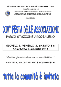 PARCO STAZIONE ARCOBALENO - Comune di Cazzago San Martino