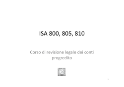 Lezione 8 ISA 800 805 810 - 23_05_2014