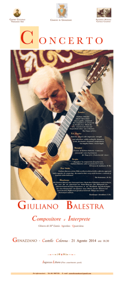 Concerti - Centro Culturale Fernando Sor