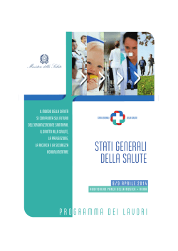 STATI GENERALI DELLA SALUTE