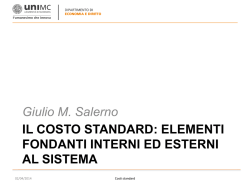 IL COSTO STANDARD - MinervaIstruzione.it