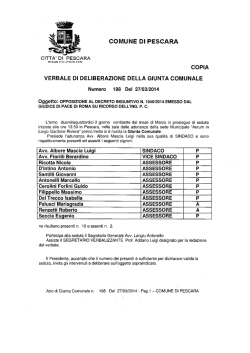 Del Trecco Isabella - Comune di Pescara