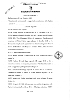 Riordino delle societ&agrave; a totale e maggioritaria