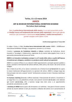 Cartella stampa - Ministero per i Beni e le Attività Culturali