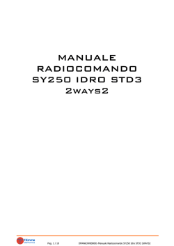 Manuale RADIOCOMANDO 2WAYS2 IDRO STD3