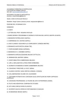 25 Gennaio 2014 - Accademia fiorentina di papirologia e studi sul