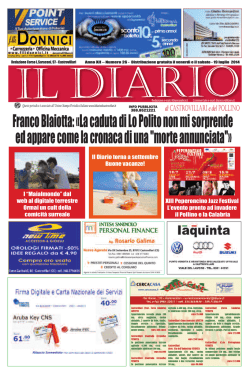 Franco Blaiotta: &laquo;La caduta di Lo Polito non mi sorprende ed appare