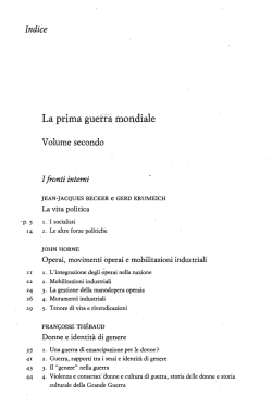 La prima guerra mondiale