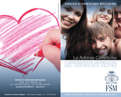 Brochure ARVC (, 5 MB) - Fondazione Salvatore Maugeri