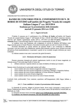 UNIVERSIT&Agrave; DEGLI STUDI DI TORINO