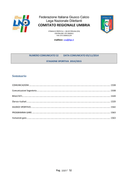 gare del campionato regionale juniores a1