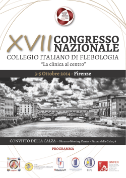 programma - Collegio Italiano di Flebologia