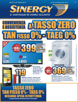 tasso zero tan fisso 0% - Buizza Gianguglielmo Snc