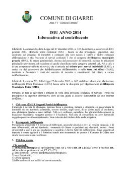 brochure imu 2014 - Comune di Giarre