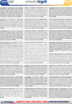 leggi gli annunci - La Provincia di Cremona