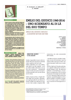 emilio del giudice (1940-2014)