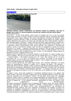 Leggi la rassegna del 3 luglio