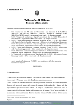 scarica la sentenza - Giurisprudenza delle imprese