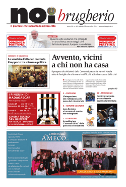 Avvento, vicini a chi non ha casa