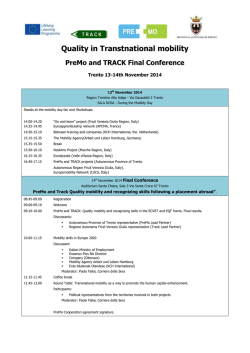 Progetto PreMo - Prepara la Mobilit&agrave;