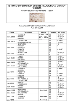 FACOLT&Aacute; TEOLOGICA DEL TRIVENETO - PADOVA