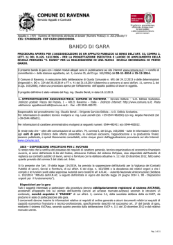 bando - Comune di Ravenna