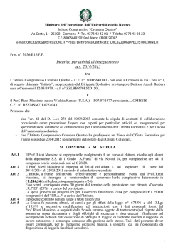 Incarico - Istituto Comprensivo Cremona Quattro