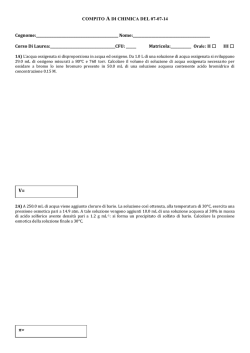 COMPITO A DI CHIMICA DEL 07-07