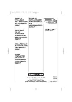 Manuale ELEGANT - Molimex