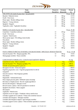 Paste Pezzo/crt. Formato Prezzo T&eacute;szt&aacute;k Darab/krt