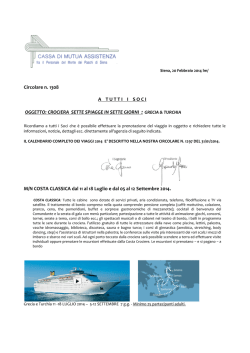Circolare n. 1308 A    T U T T I    I    S O C I OGGETTO